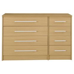 Kendal 8 Drawer Chest, Oak-Effect