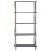 Atom 5 Shelf Unit, Black