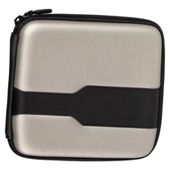 Hama Metallic Silver Wallet for 24  CDs / DVDs