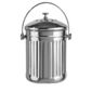 Eddingtons silver compost pail