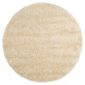 Tesco Rugs Circle Shaggy Rug Cream