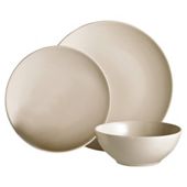 Tesco Matt Dinner Set Cream, 12 Piece