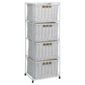 Tesco Wicker Large 4 Drawer Tower