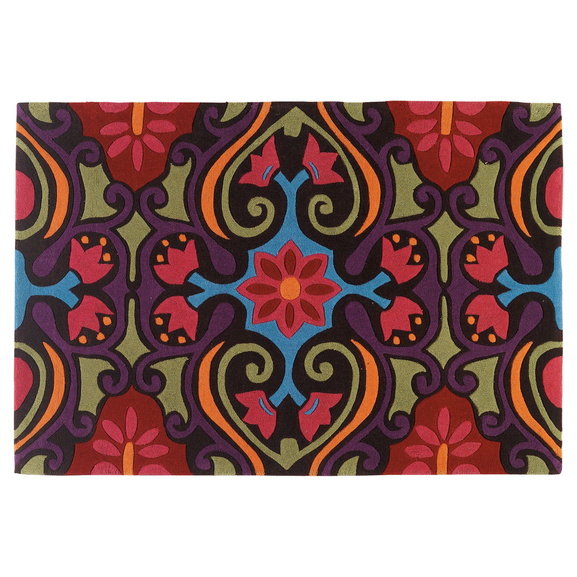 Tesco bright ethnic rug 150x240cm multi