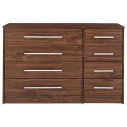 Kendal 8 Drawer Chest, Walnut-Effect