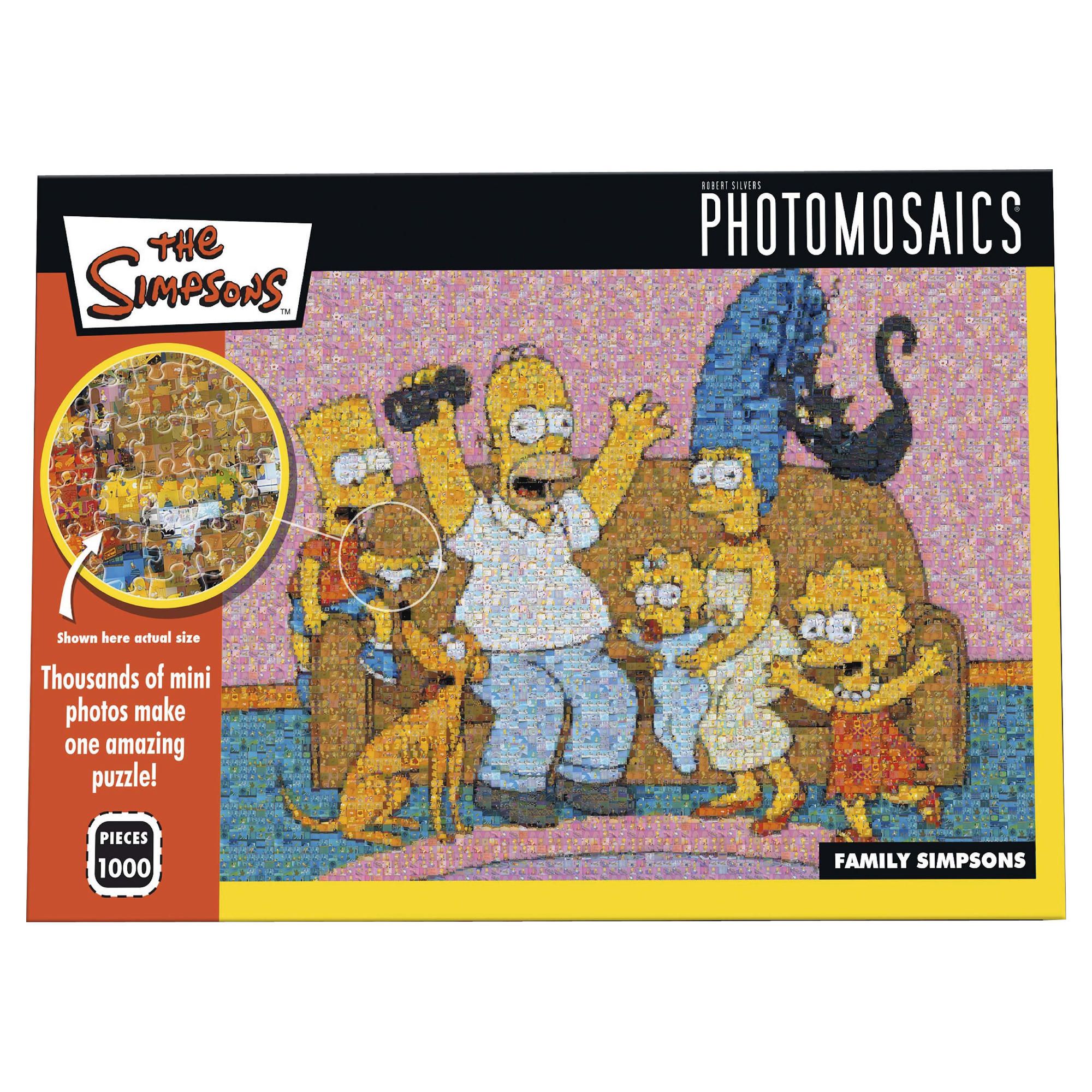 Paul Lamond Simpsons Photomosaic Puzzle Family 