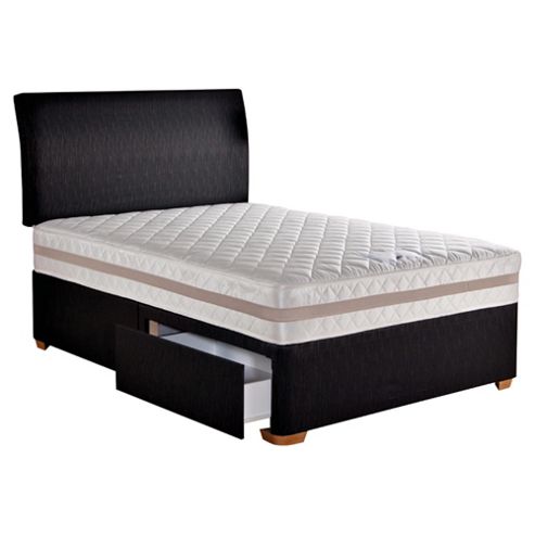 Image of Hush Lisbon Double 2 Drawer Divan Bed