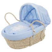 Obaby B is for Bear Moses Basket, Blue