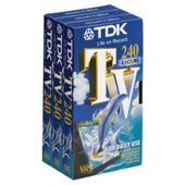 TDK 4 Hour VHS Tapes 3 Pack Quantity