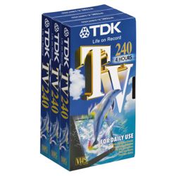 TV240X3 4 Hour VHS Cassette Triple Pack
