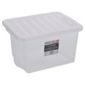 Wham Crystal 24L Underbed storage box with lid, clear