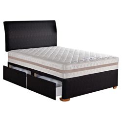 Hush Lisbon Double 4 Drawer Divan Bed