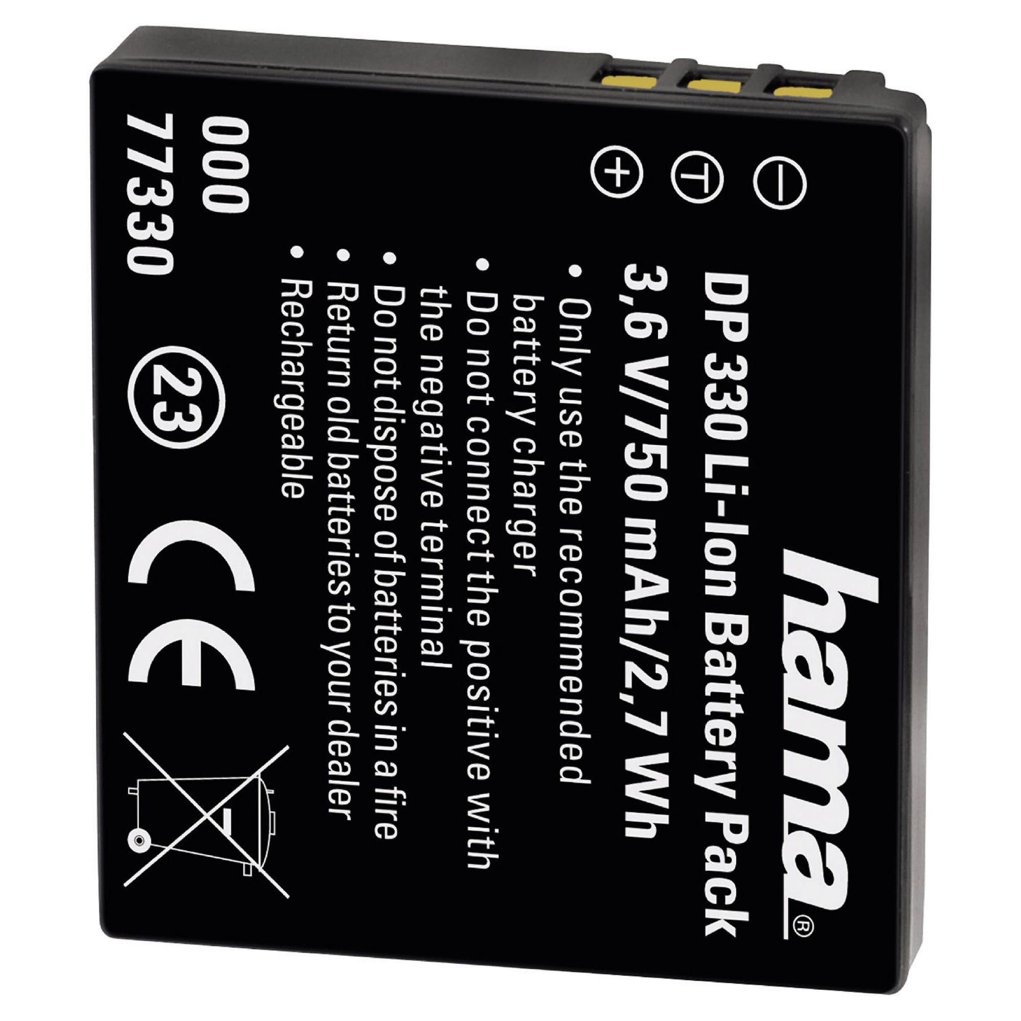 Hama Rechargeable Li-Ion Battery DP 330 for Panasonic (Equivalent to Panasonic DMW-BCE10 battery)
