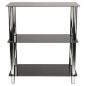 Atom 3 Shelf Unit, Black