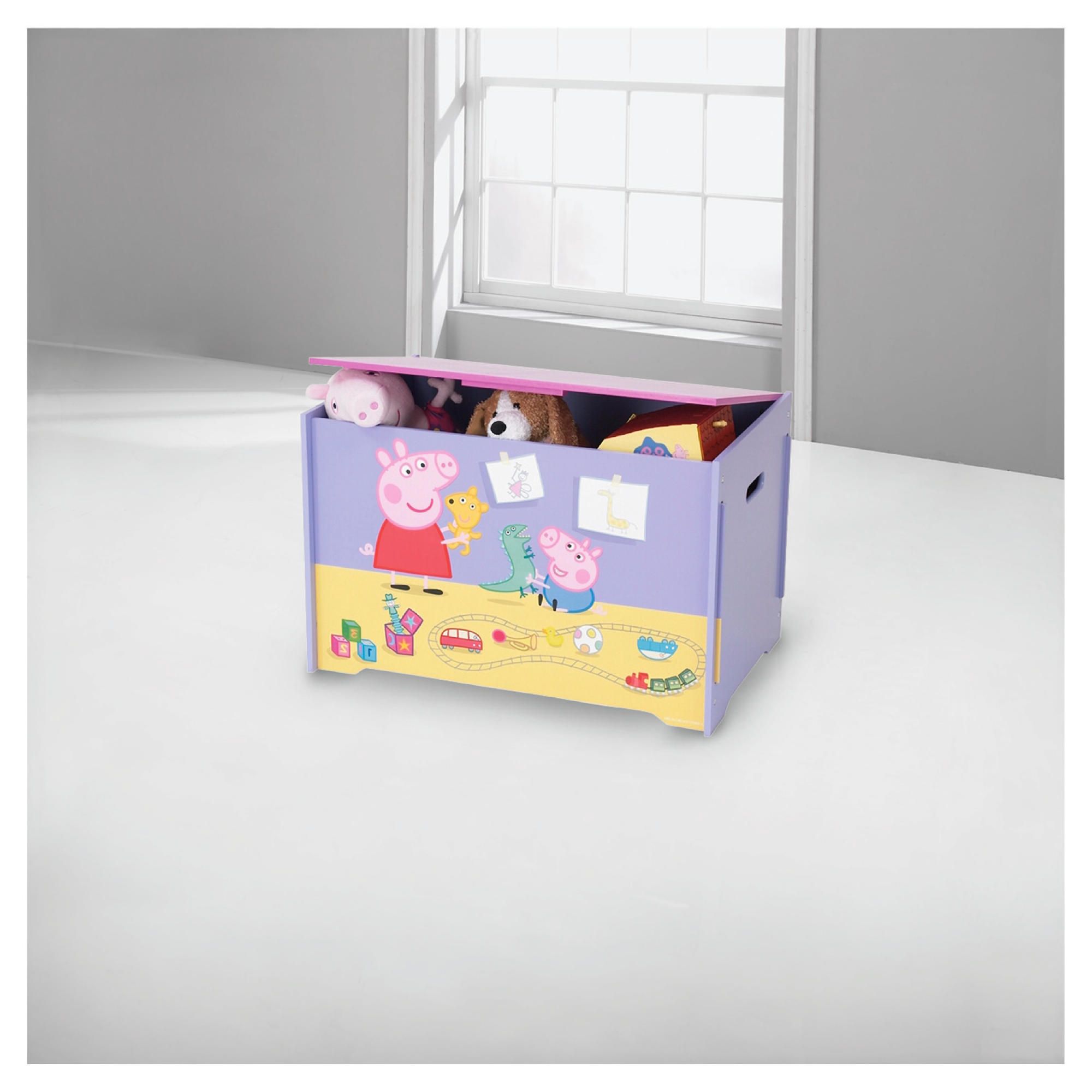 Peppa Pig Free Standing Toy Box, Purple 
