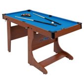 BCE 4ft 6in Folding Pool Table with Snooker Balls