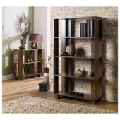 Nico 4 Shelf Bookcase, Walnut-effect