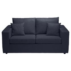 Maison Small Fabric Sofa, Gunmetal