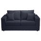 Maison Small Fabric Sofa, Gunmetal