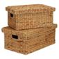 Tesco Water Hyacinth Set Of 2 Water Hyacinth Lidded Baskets