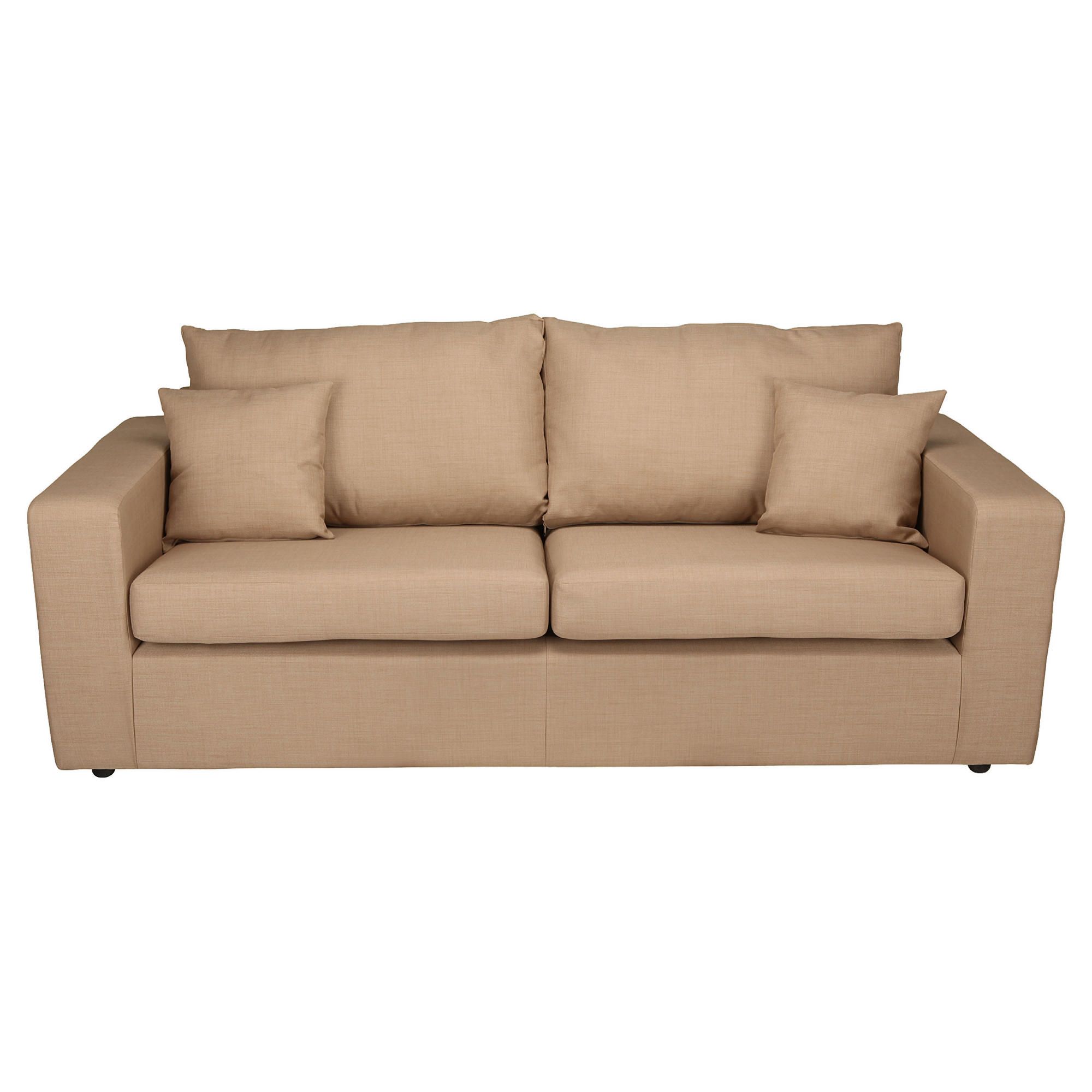 Maison Large Fabric Sofa, Linen at Tesco Direct