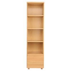 Maddox 1 Drawer Single Bookcase, Oak