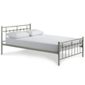 Caen Double Bed Frame, Silver