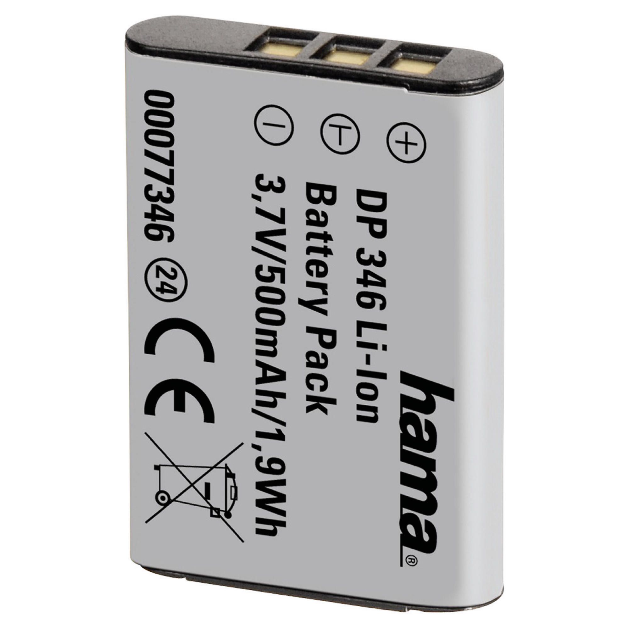 Hama DP 346 Li-Ion Battery for Nikon/Pentax (Equivalent to Nikon EN-EL11, Pentax D-Li78, Ricoh DB80 