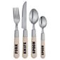 Tesco Text 24 piece, , 6 Person Plastic Cutlery Set.