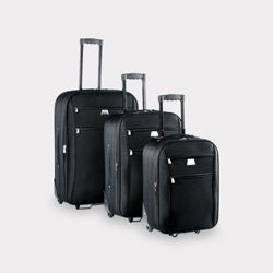 Tesco Relic 2-Wheel Suitcase, Black Set of 3