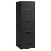 Pierre Henry A4 4 Drawer Maxi Filing Cabinet, Black