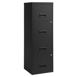 Pierre Henry A4 4 Drawer Maxi Filing Cabinet, Black