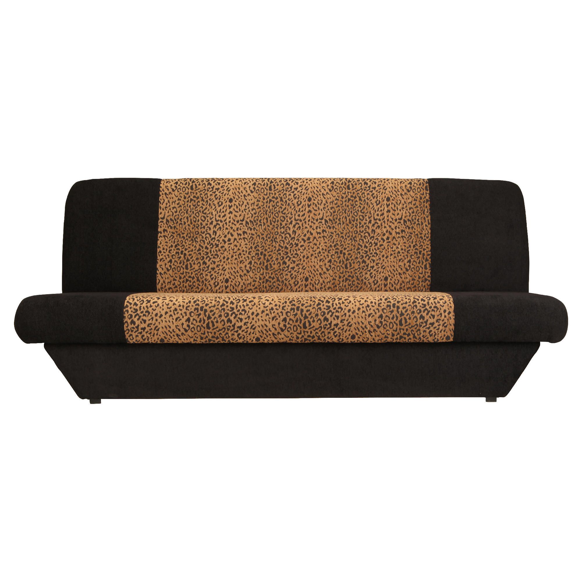 Congo Clic Clac Sofa Bed, Leopard & Black
