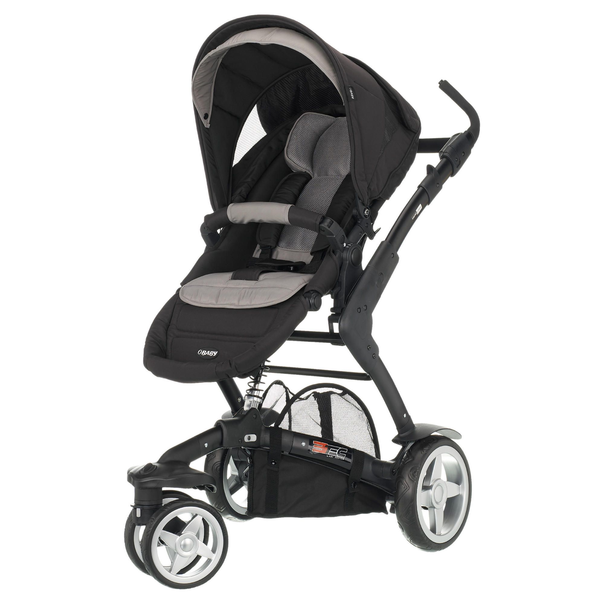 Obaby Zynergi 3Tec Pushchair, Black & Anthracite
