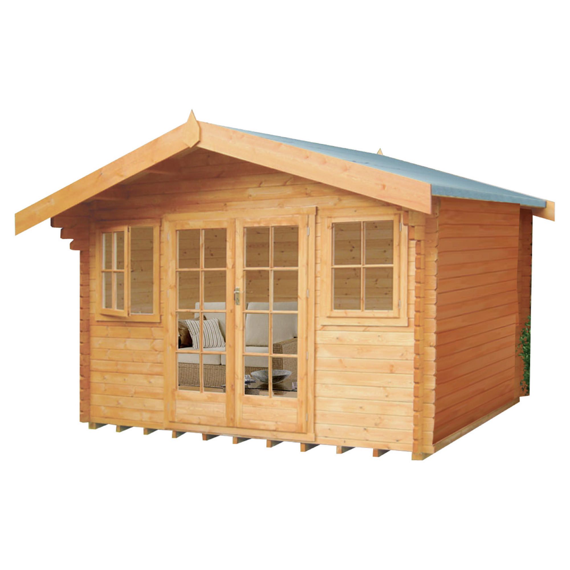 Finewood Clipstone Cabin inc Installation at Tesco Direct