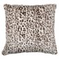 F&F Home Leopard Faux Fur Cushion, Chocolate