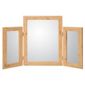 Basic Desk Mirror - Oak Effect