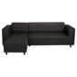 Stanza Leather Effect Left Hand Corner, Black