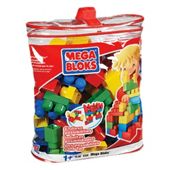 Mega Bloks Bag 70 Piece Primary Colours