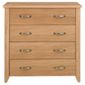Harrogate 4 Drawer Chest, Oak Veneer
