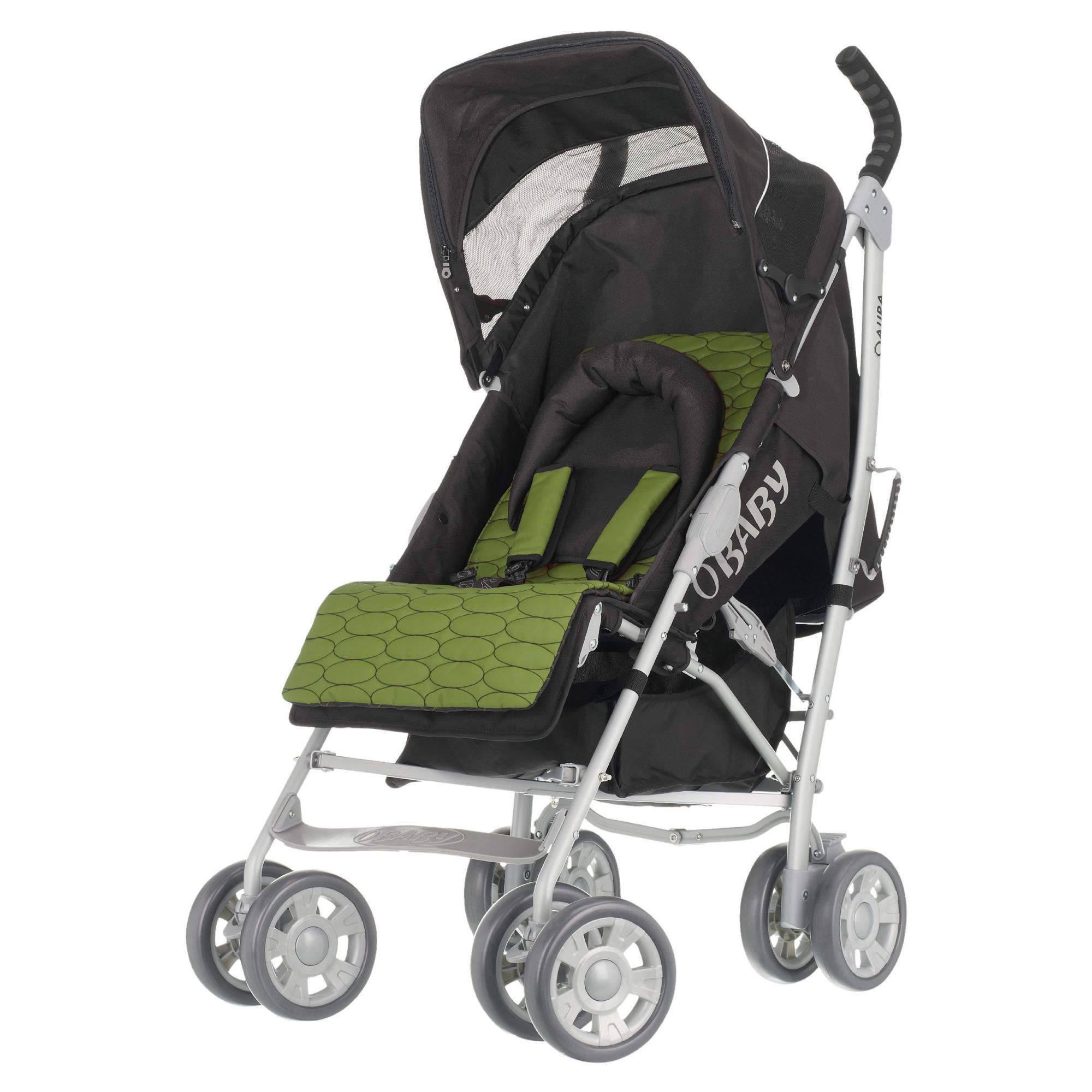 Obaby Aura Deluxe Pushchair With Lime Accessory Pack
