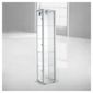 Bradley 1 Door Glass Display Cabinet Silver