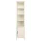 Stockholm 1 Door 3 Shelf Unit, White