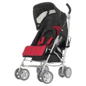 Obaby Aura Deluxe Pushchairs, Black and Red