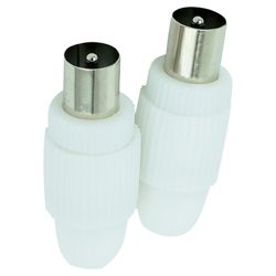 Tesco Aerial Coaxial Cable Plugs Pack of 2
