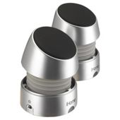 iHome iHM79SE Rechargeable Portable Mini Speakers (Silver)