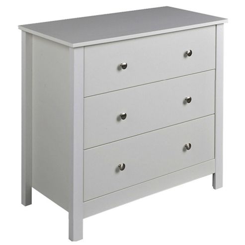 Image of Valufurniture Florence White 3 Drawer Chest
