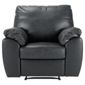 Alberta Leather Recliner Armchair, Black