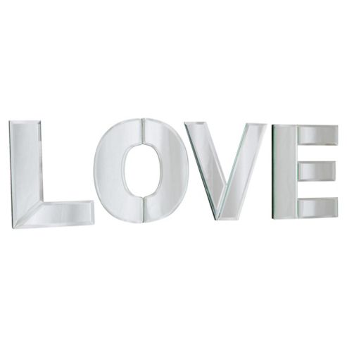 Image of Love Word - Glass Mirror