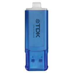 TDK USB Flash Drive, Blue - 4GB